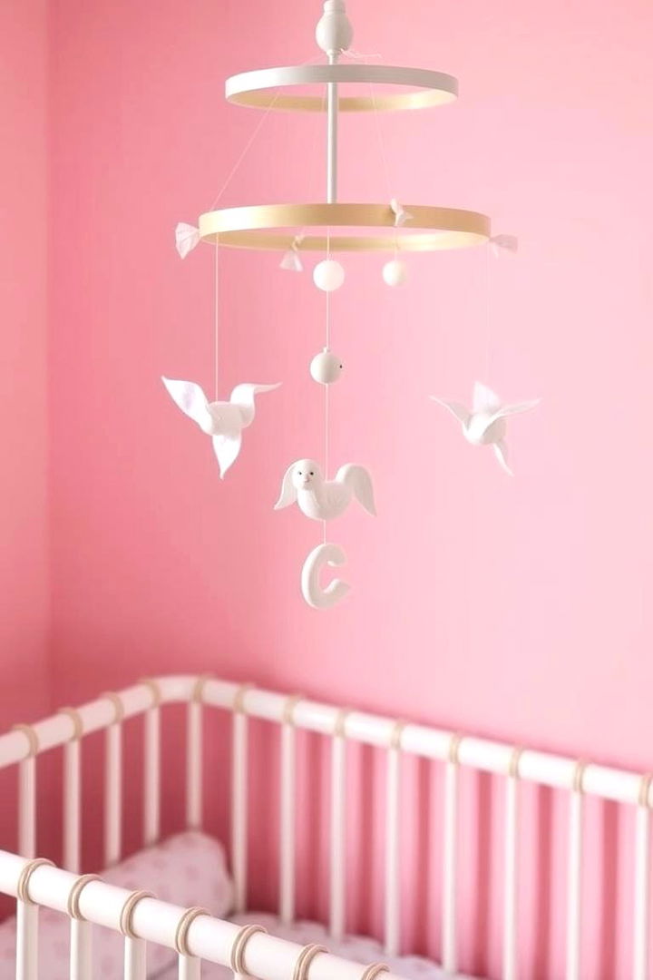 Charming Mobile Decorations - 22 Pink Nursery Ideas