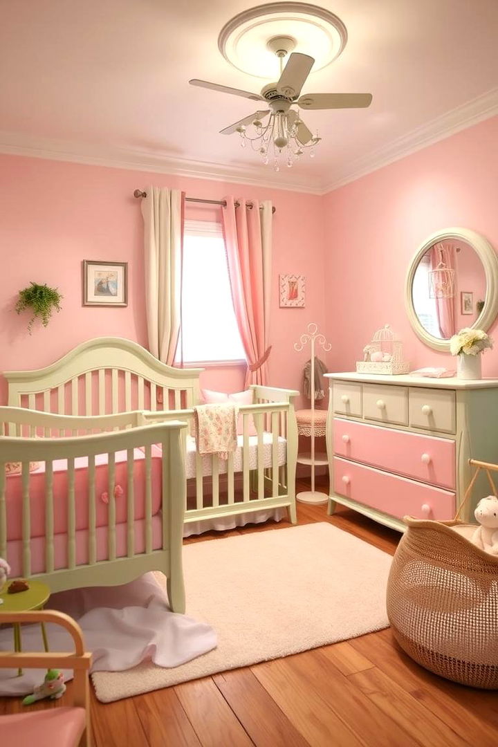 Charming Nursery Furniture - 22 Pink and Green Nursery Ideas