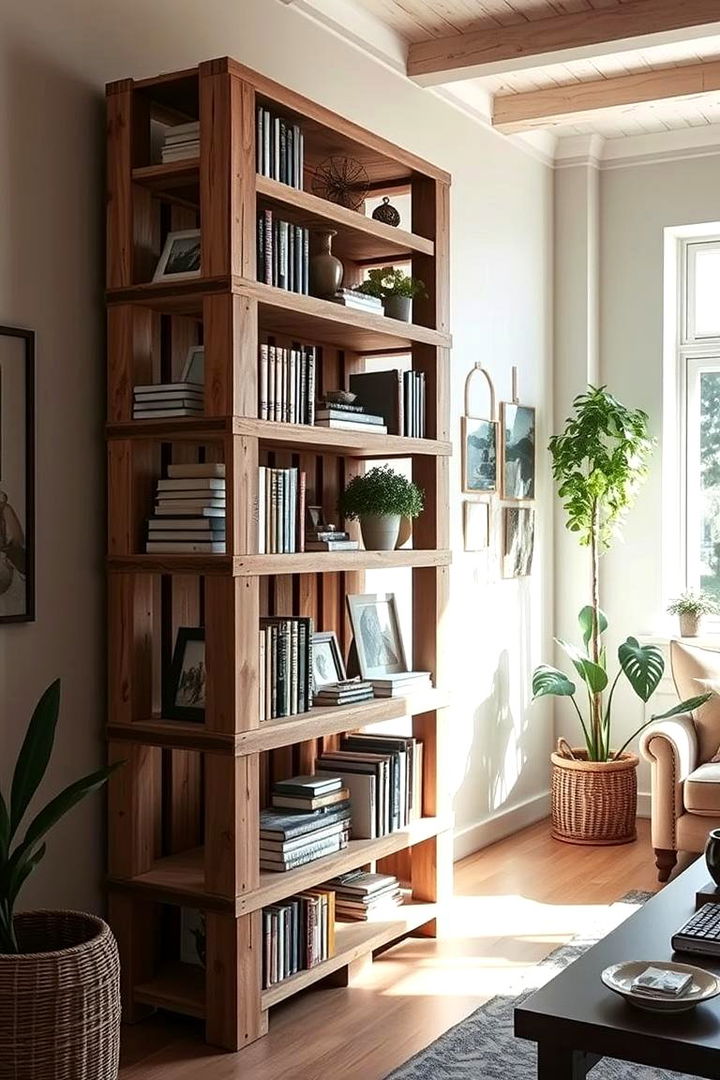 Charming Pallet Bookshelf - 22 Pallet Furniture Ideas