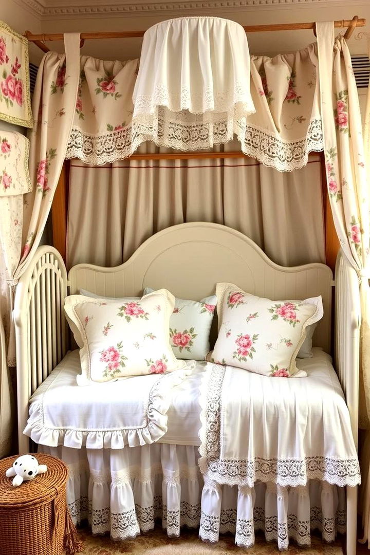 Charming Period Inspired Bedding - 22 Vintage Nursery Ideas