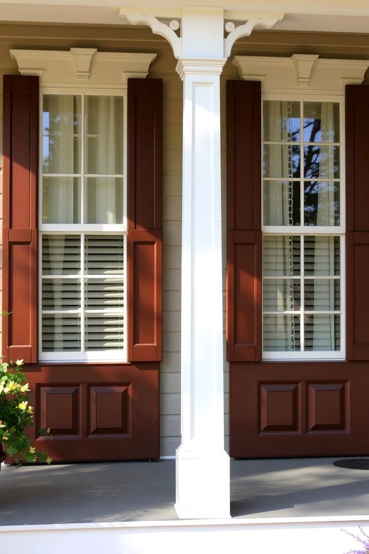 Charming Traditional Shutters - 22 Colonial Front Porch Ideas