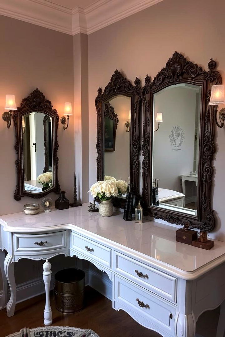 Charming Vanity with Wizarding Touches - 22 Harry Potter Decor Ideas