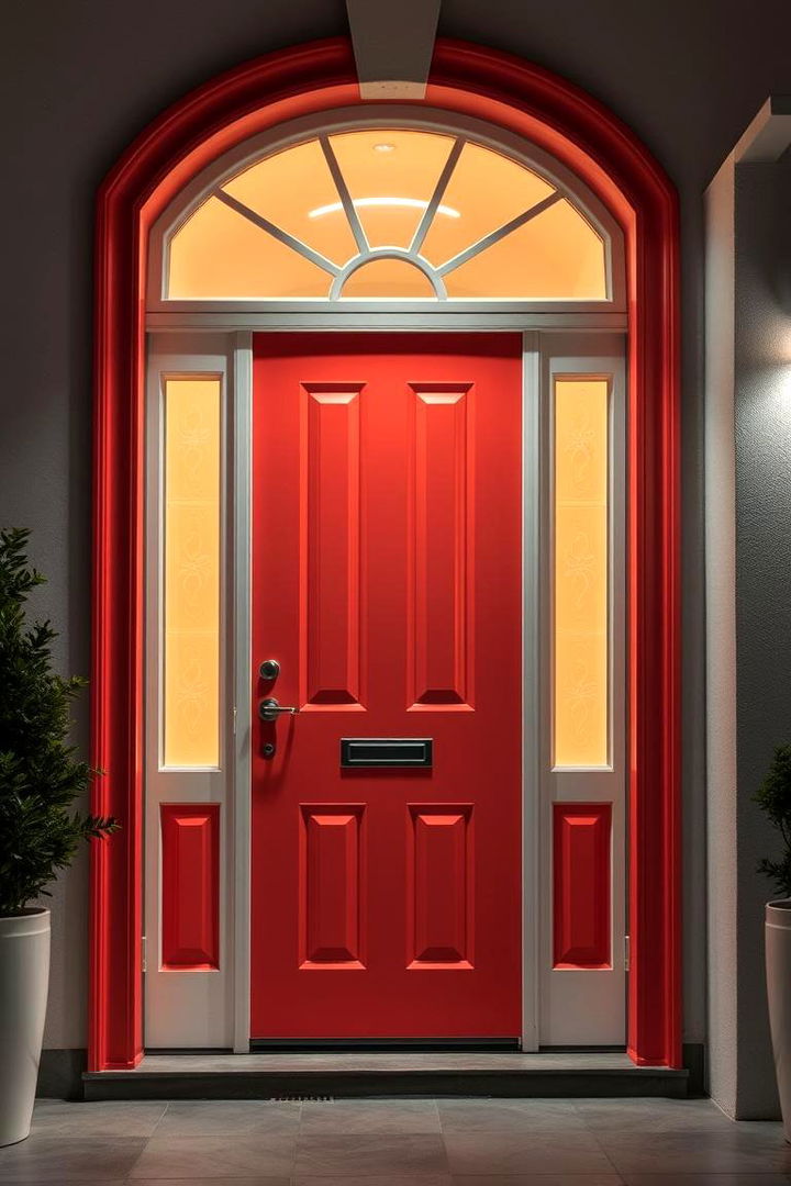 Cheerful Coral Inviting Tone - 22 Front Door Color Ideas