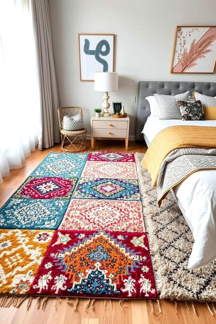 Cheerful Rug Collections - 22 Rainbow Bedroom Ideas