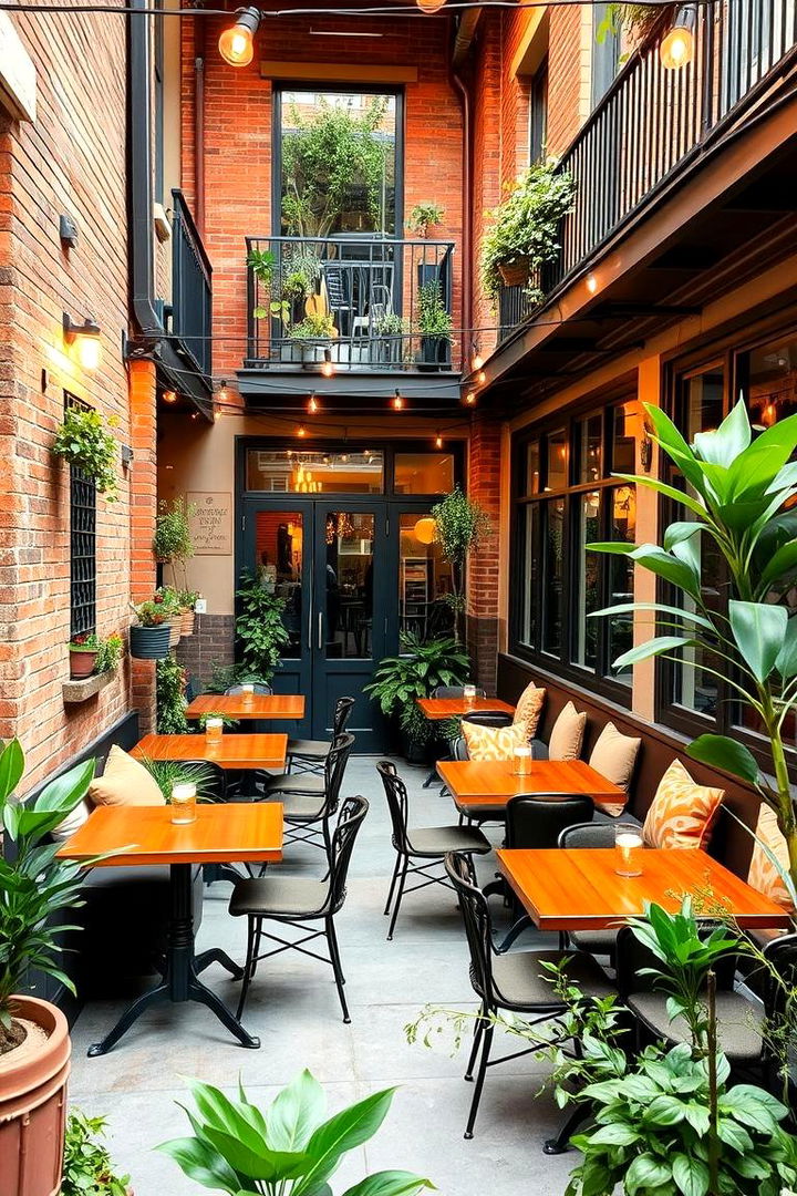 Chic Bistro style Patio - 22 Sunken Patio Ideas