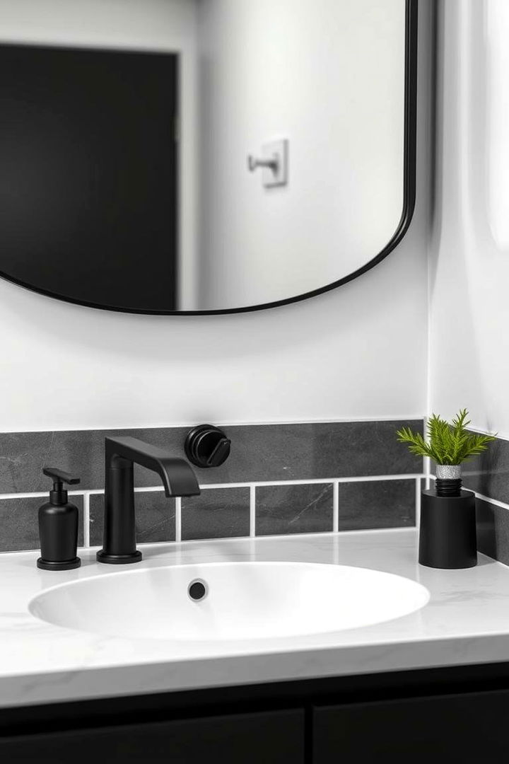 Chic Black Matte Fixtures - 22 Bathroom Sink Ideas