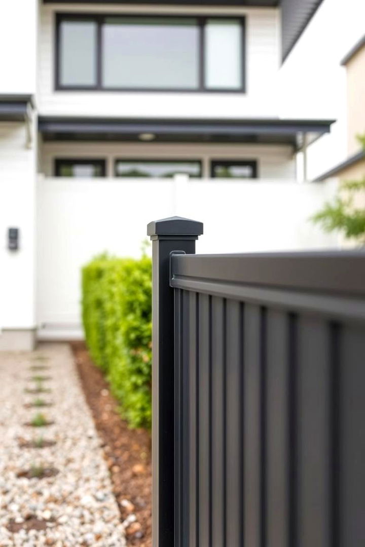 Chic Charcoal Contrast - 22 Vinyl Fence Colors
