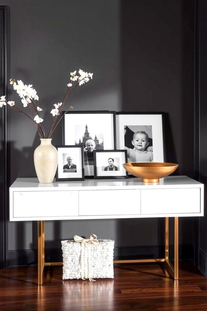 Chic Console Table Setup - 22 Foyer Decor Ideas
