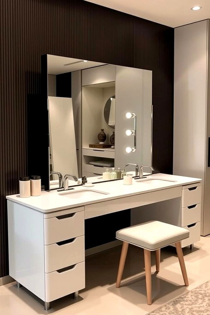 Chic Convertible Vanity - 22 Bedroom Vanity Ideas