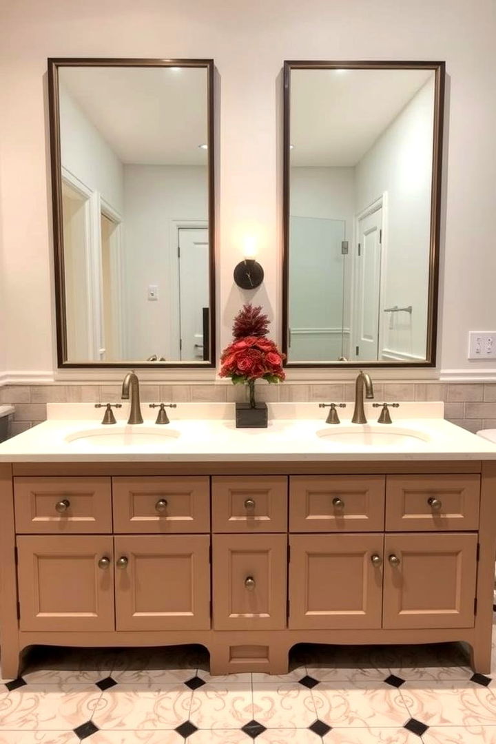 Chic Double Vanity Concepts - 22 Art Deco Bathroom Ideas