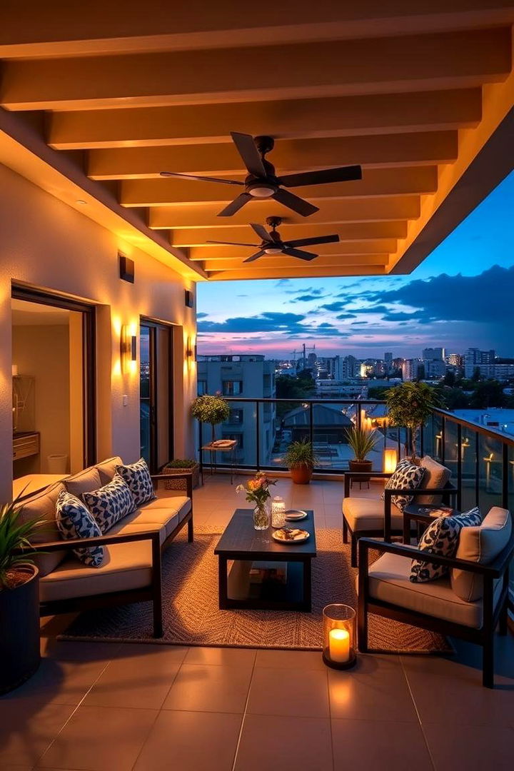 Chic Entertaining Hub - 22 Penthouse Balcony Ideas