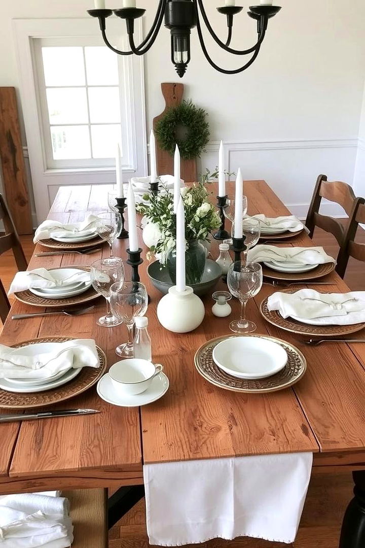 Chic Farmhouse Style - 22 thanksgiving table decor ideas