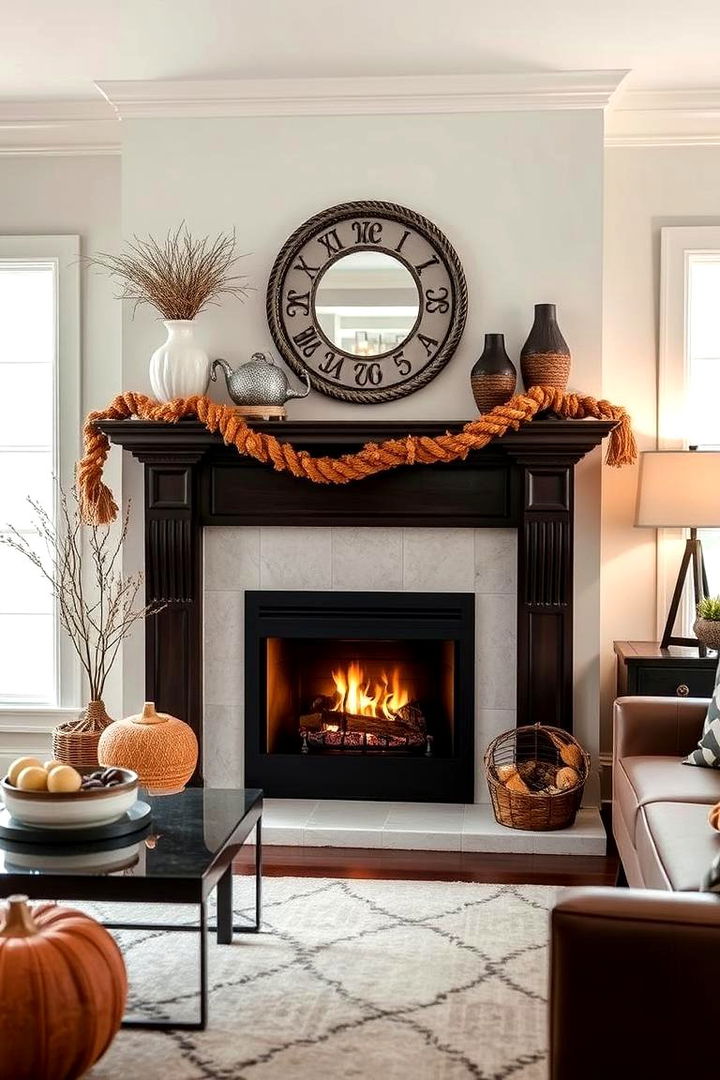 Chic Fireplaces Ambience - 22 Fall Living Room Ideas