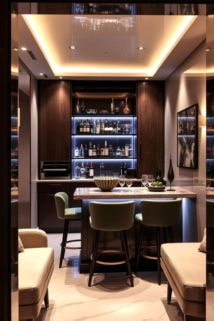 Chic Home Bar Hideaway - 22 Box Room Ideas