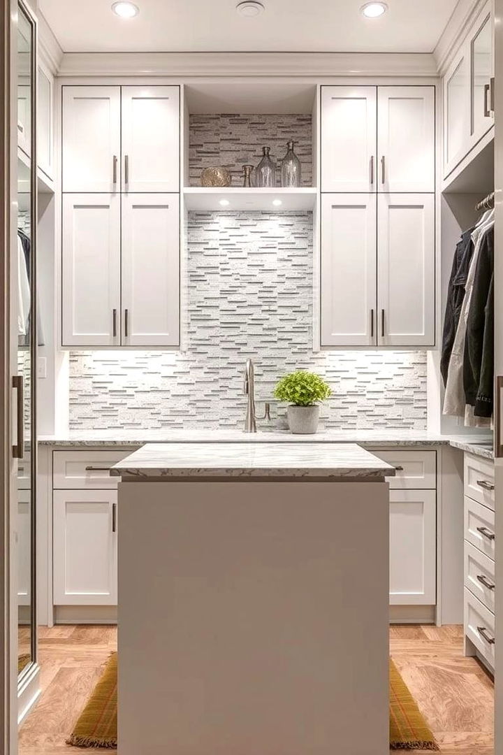 Chic Island Backsplash Ideas - 22 Closet Island Ideas