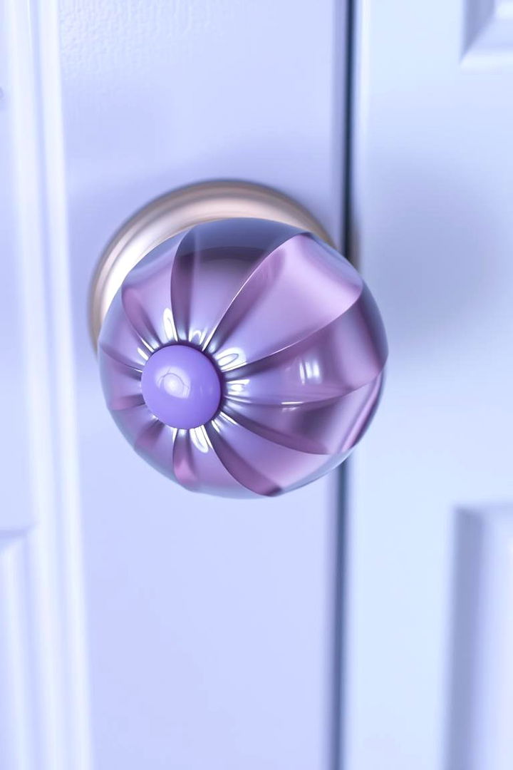 Chic Lavender Door Knob Accents - 22 Lavender Front Door Ideas