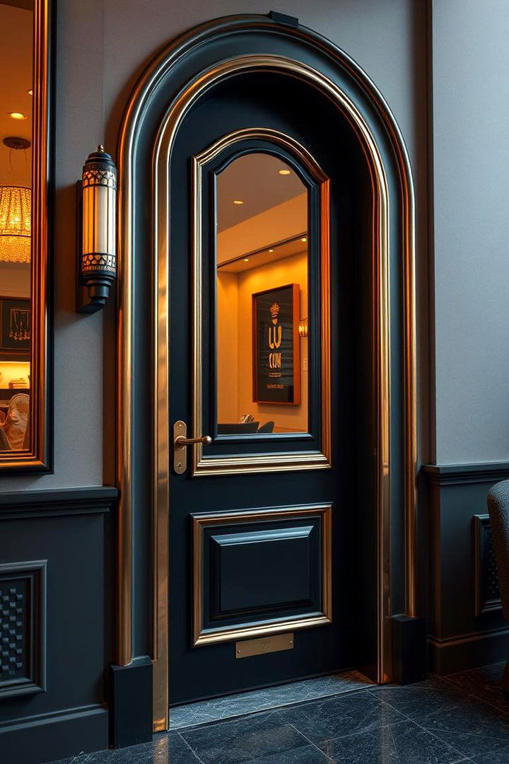 Chic Metallic Finishes - 22 Door Trim Ideas