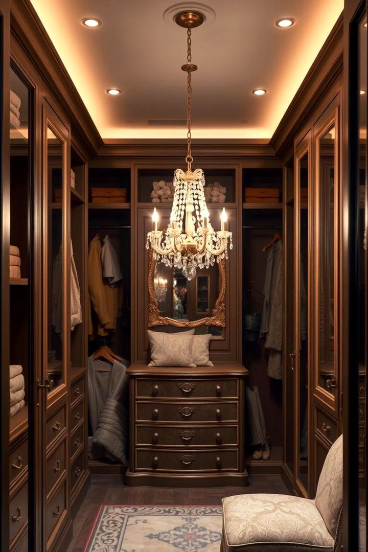Chic Mini Chandeliers - 22 Closet Lighting Ideas