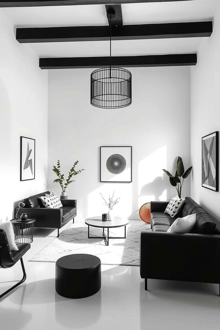 Chic Minimalist Furniture - 22 Black and White Boho Living Room Ideas