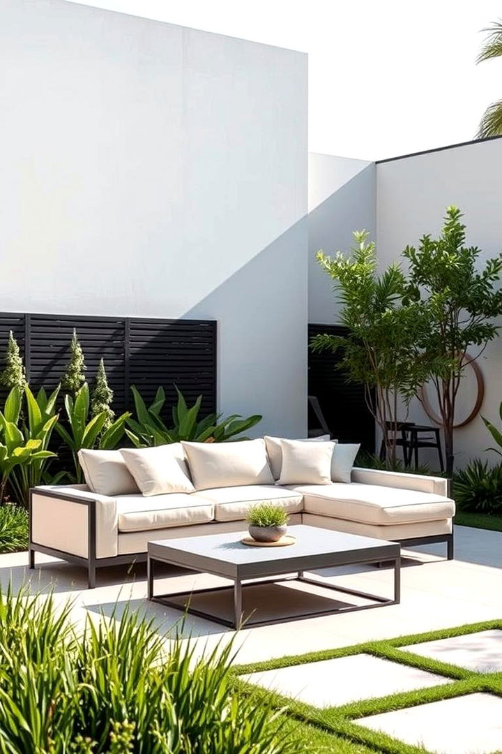 Chic Minimalist Outdoor Sofa - 22 Garden Furniture Ideas