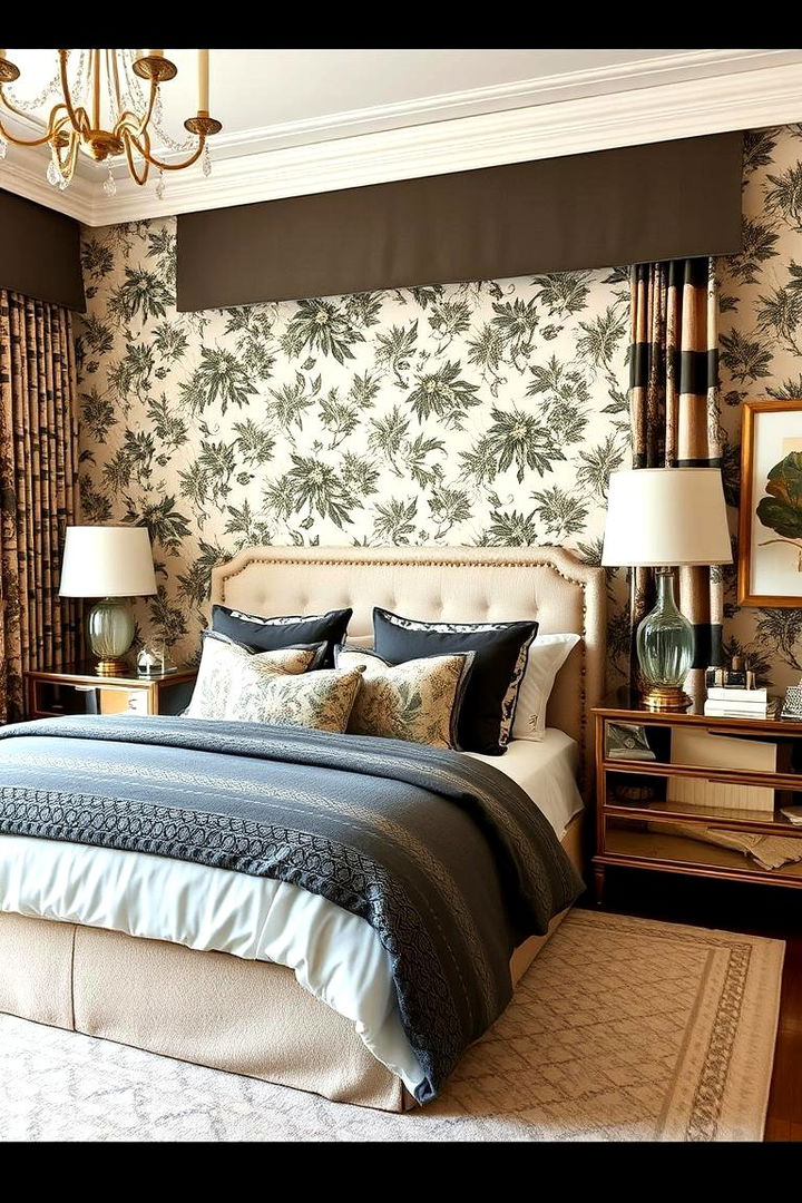 Chic Mixed Patterns for Depth - 22 Pottery Barn Bedroom Ideas