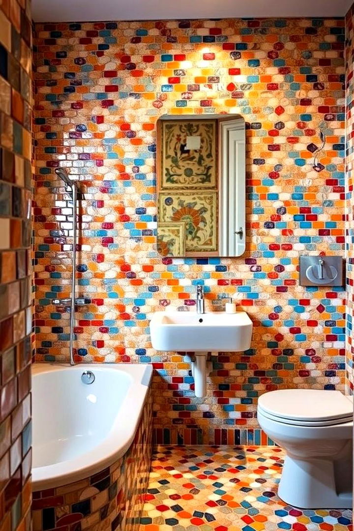 Chic Mosaic Tile Patterns - 22 Large Bathroom Ideas