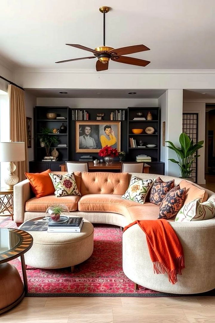 Chic Open Armed Sofas - 22 Colorful Boho Decor Ideas