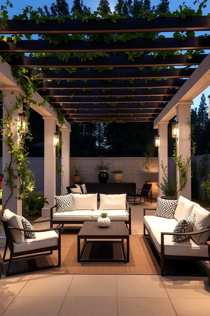 Chic Pergola Design - 22 Townhouse Backyard Ideas