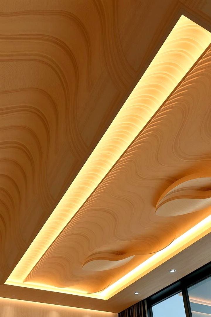 Chic Plywood Texture Designs - 22 Plywood Ceiling Ideas