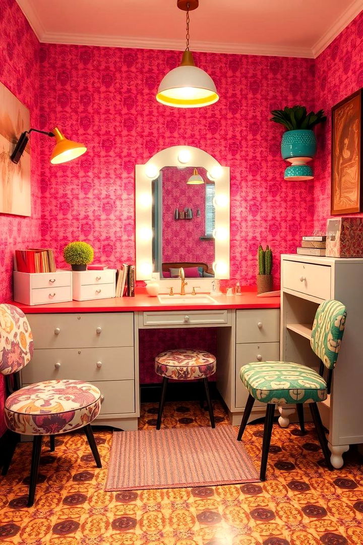 Chic Retro Vanity - 22 Makeup Vanity Ideas