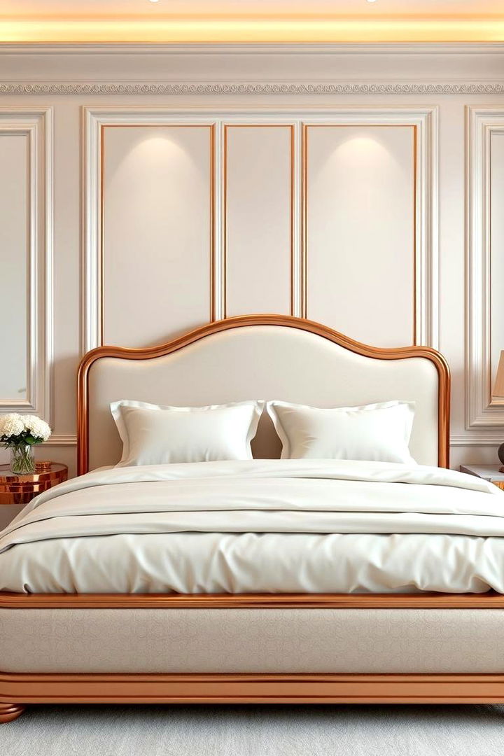 Chic Rose Gold Bed Frames - 22 Rose Gold Bedroom Ideas