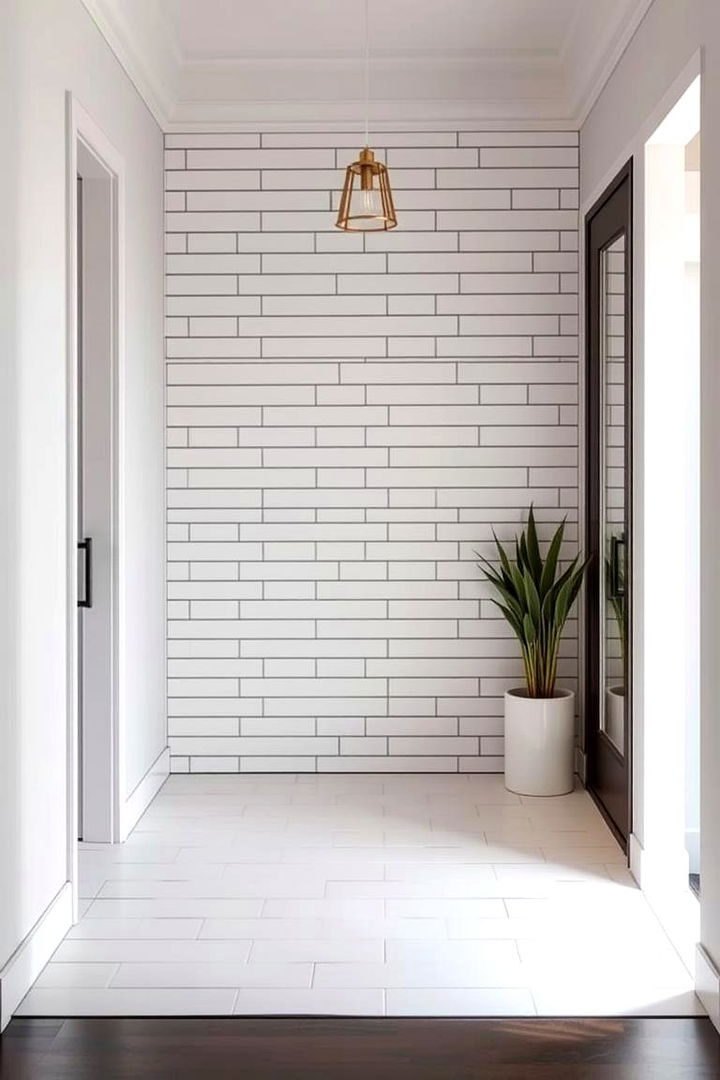 Chic Subway Tile Arrangements - 22 Small Entryway Tile Floor Ideas