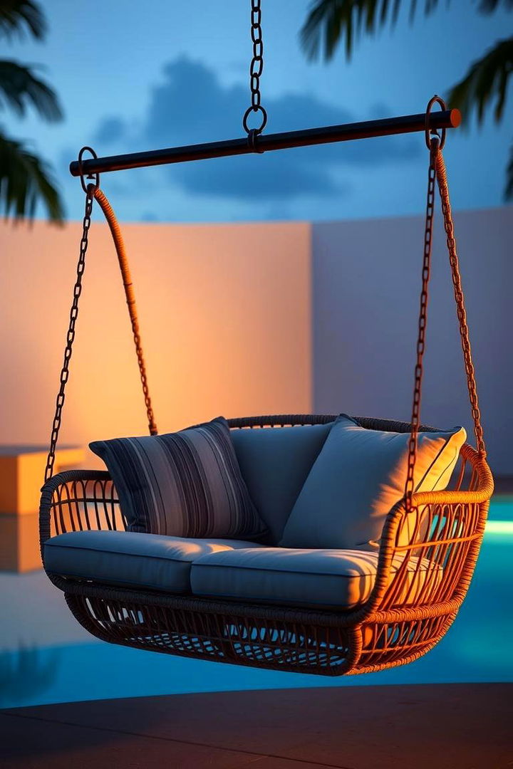 Chic Swing Chairs - 22 Pool Furniture Ideas
