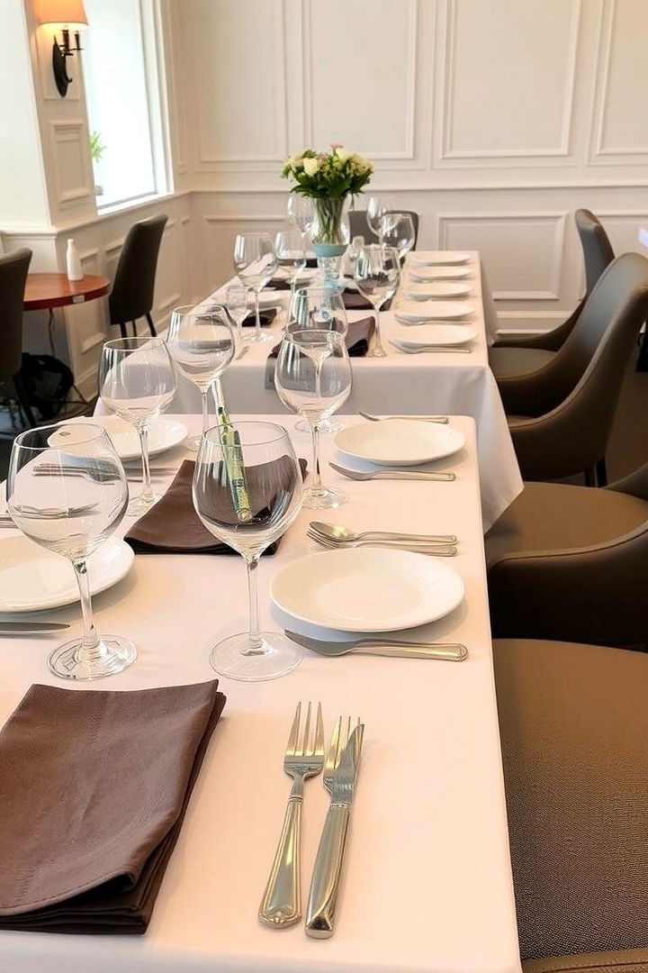 Chic Table Settings - 22 Black and White Wedding Ideas