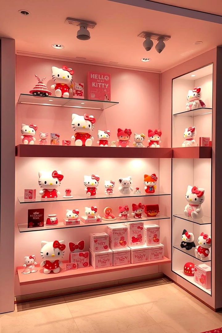 Chic Toy Display and Collection Areas - 22 Hello Kitty Bedroom Ideas