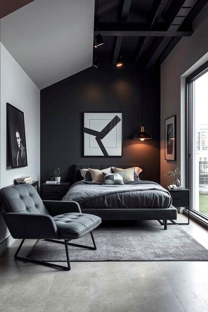 Chic Urban Charcoal Style - 22 Charcoal Bedroom Ideas