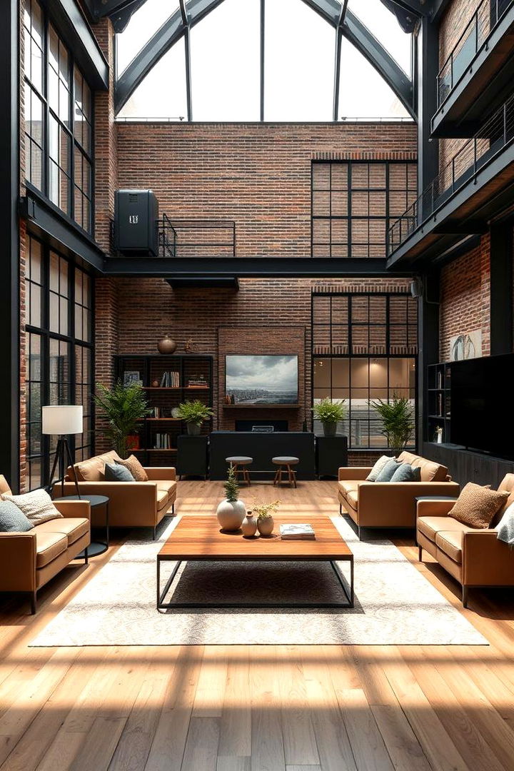 Chic Urban Loft - 22 Man Cave Living Room Ideas