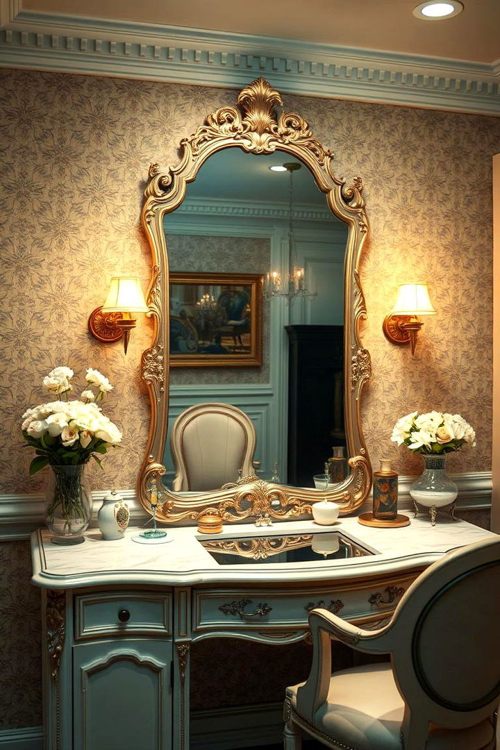 Chic Vanity and Mirror - 22 Blair Waldorf Bedroom