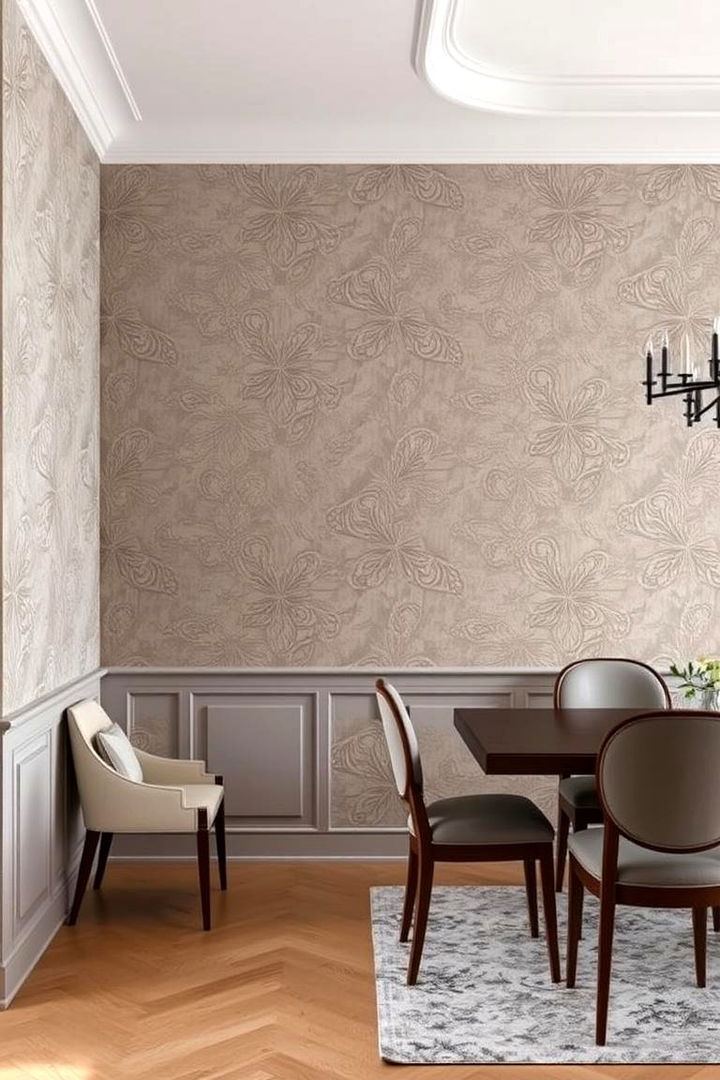 Chic Wallpaper Choices - 22 Dining Room Wall Decor Ideas
