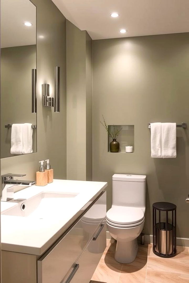Chic and Contemporary - 22 Sage Green Bathroom Ideas