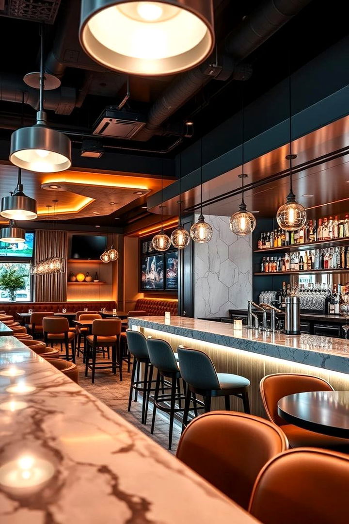 Chic and Functional Bar Areas - 22 Restaurant Interior Design Ideas