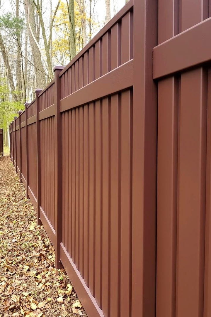 Chocolate Brown Stability - 22 Vinyl Fence Colors