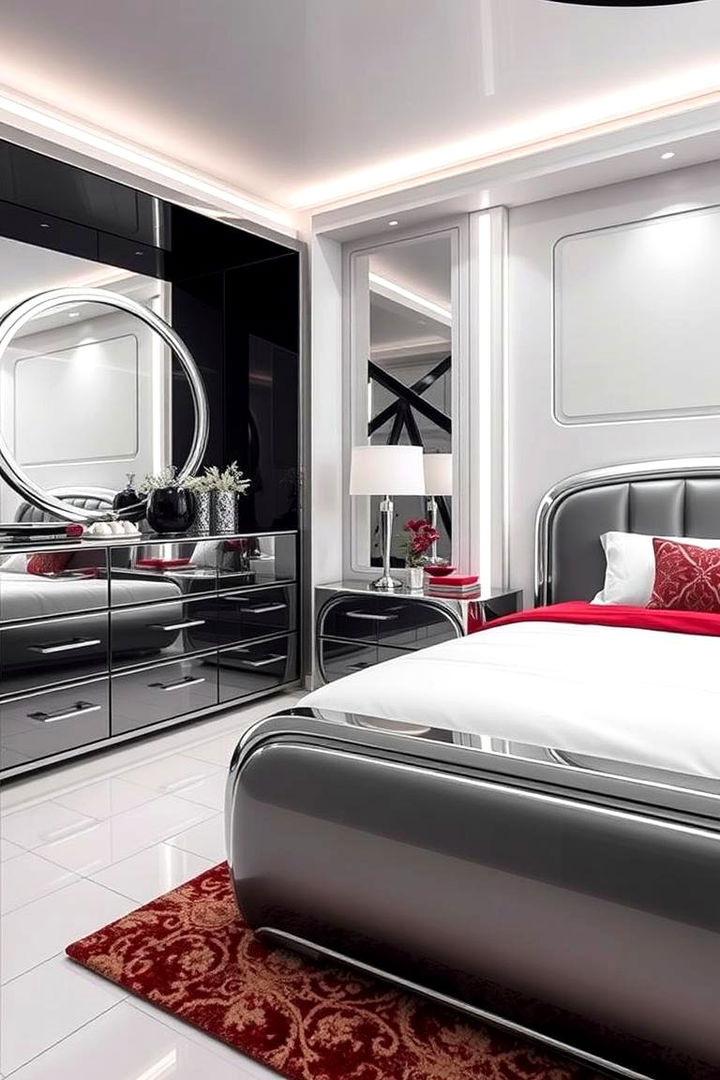 Chromed Furniture - 22 90s Bedroom Decor Ideas