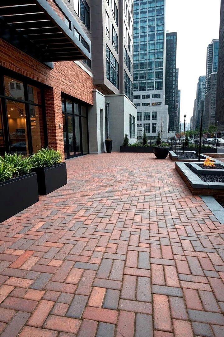 City Inspired Brick Designs - 22 herringbone brick patio designs