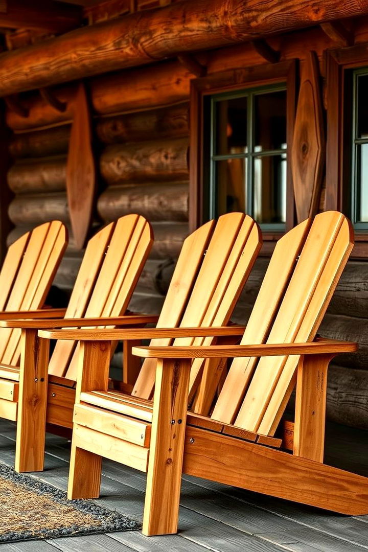Classic Adirondack Chairs - 22 Patio Furniture Ideas