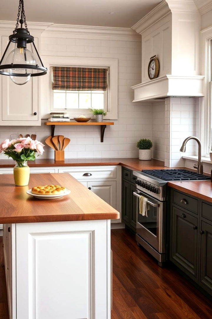 Classic Appeal with a Modern Edge - 22 Kitchens With Butcher Block Countertops