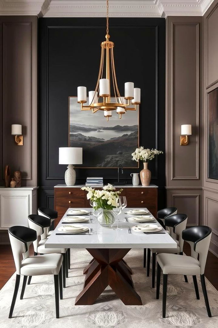 Classic Black Accents - 22 Dining Room Paint Colors