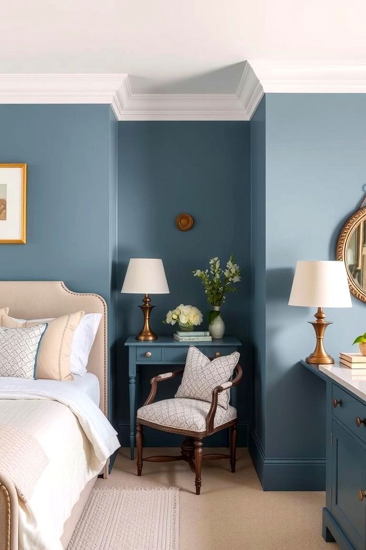 Classic Blue and Beige Fusion - 22 blue and beige bedroom ideas
