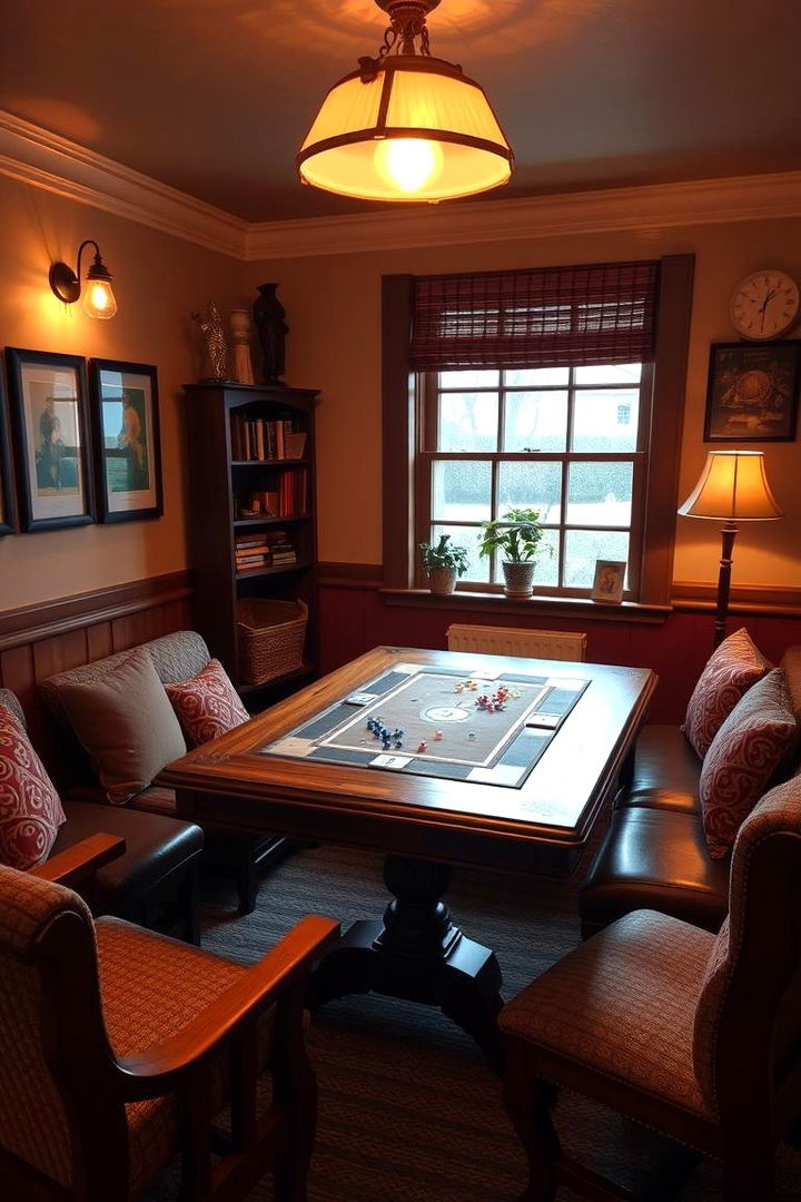 Classic Board Game Corner - 22 Game Room Ideas