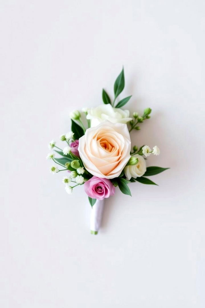 Classic Bridal Boutonnieres - 22 Black and White Wedding Ideas